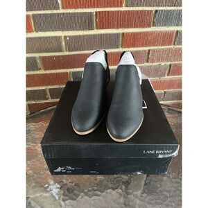 New Lane Bryant 7 wide booties shoes open side boots